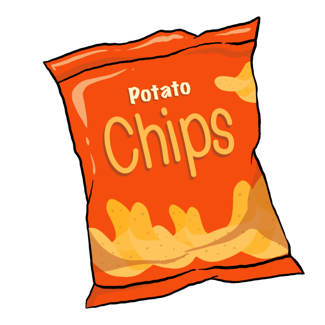 Chipsy, křupky, tyčinky