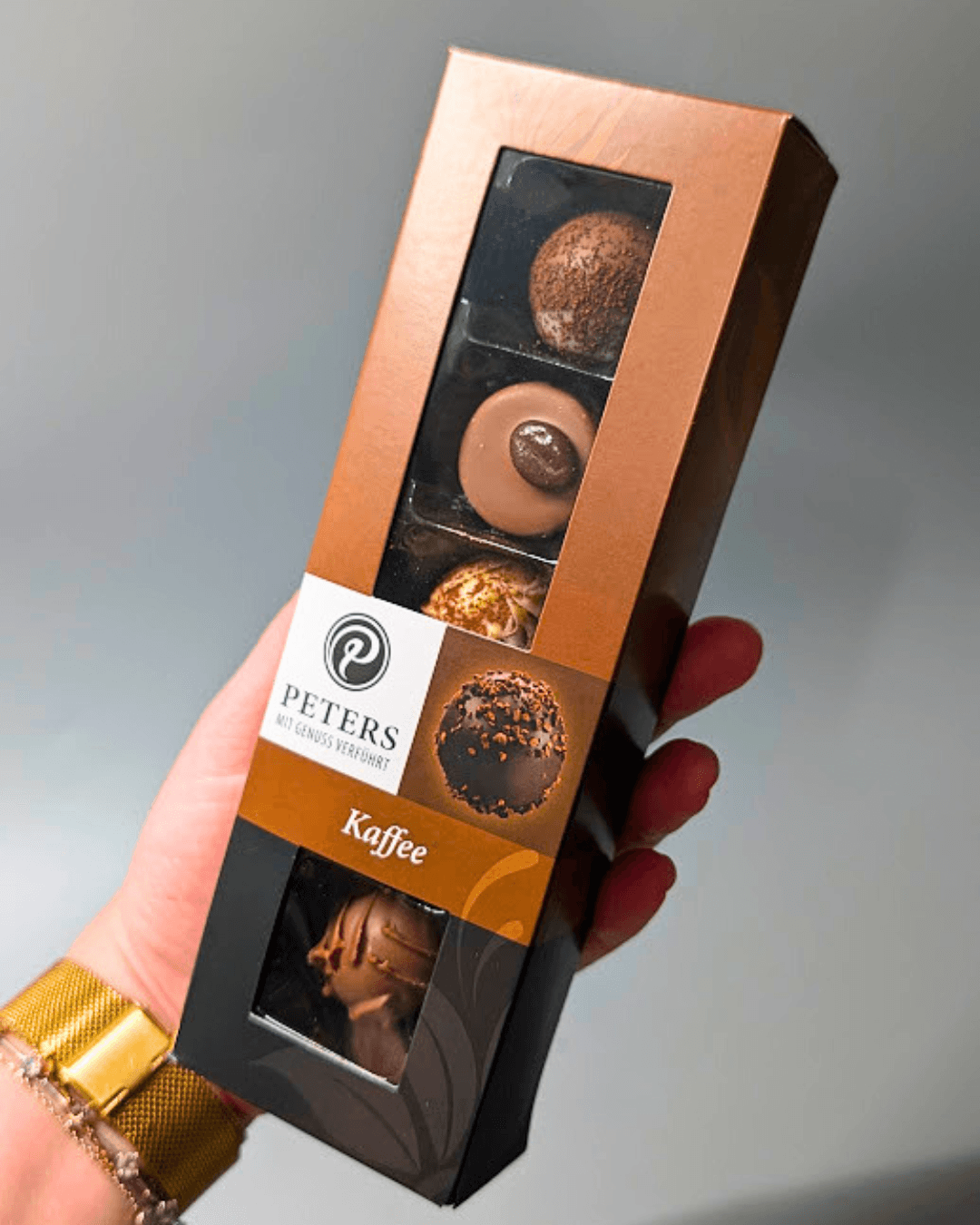 PETERS – Kávové pralinky 62g S ALKOHOLEM