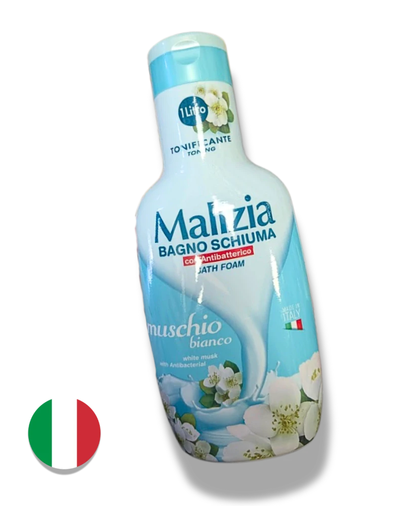Malizia pěna do koupele a sprchový gel White Musk (bílé pižmo) 1000 ml
