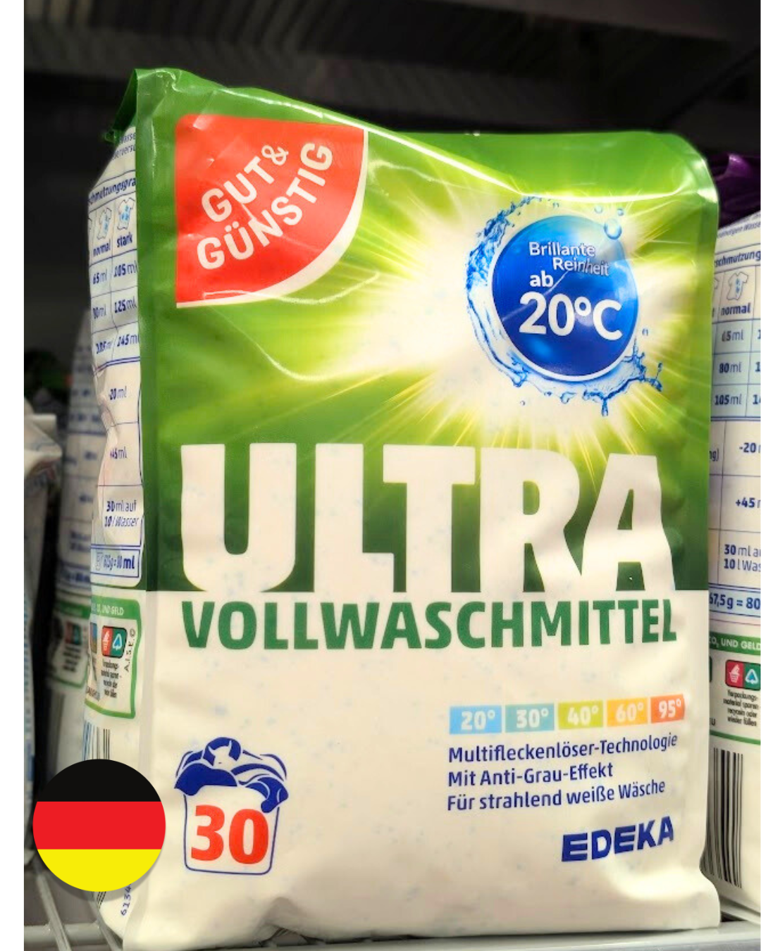 Prací prášek G&G EDEKA Ultra Univerzální , 30 dávek - 2,025 kg