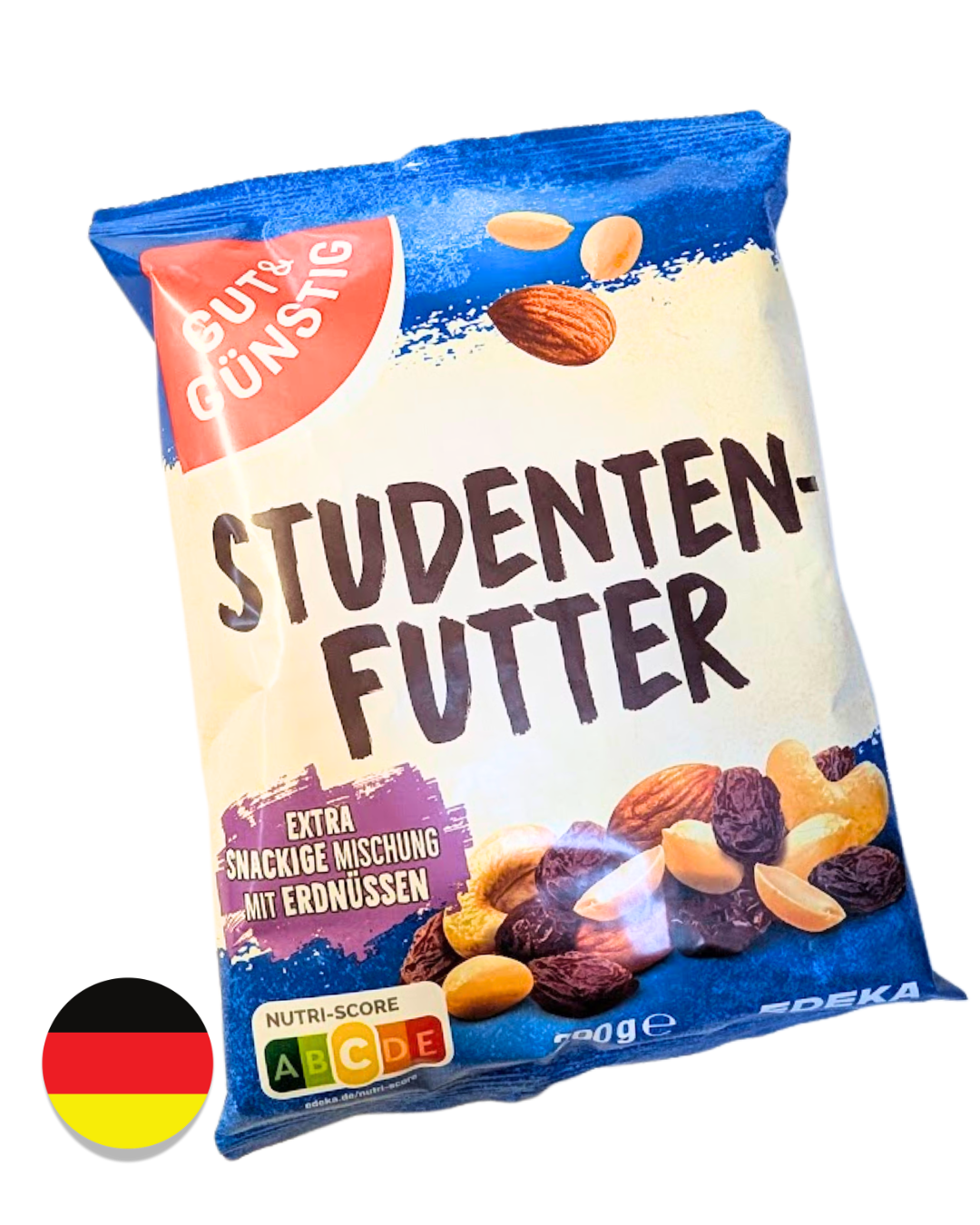 OŘÍŠKY - EDEKA Studentská směs ořechů a rozinek 200g, modré