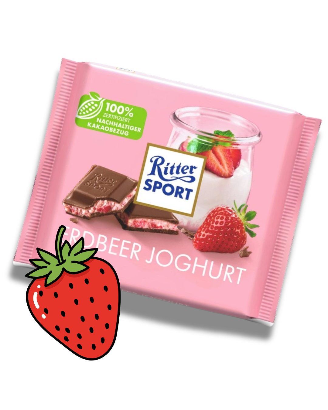 Ritter Sport čokoláda ERDBEER JOGHURT 100 g