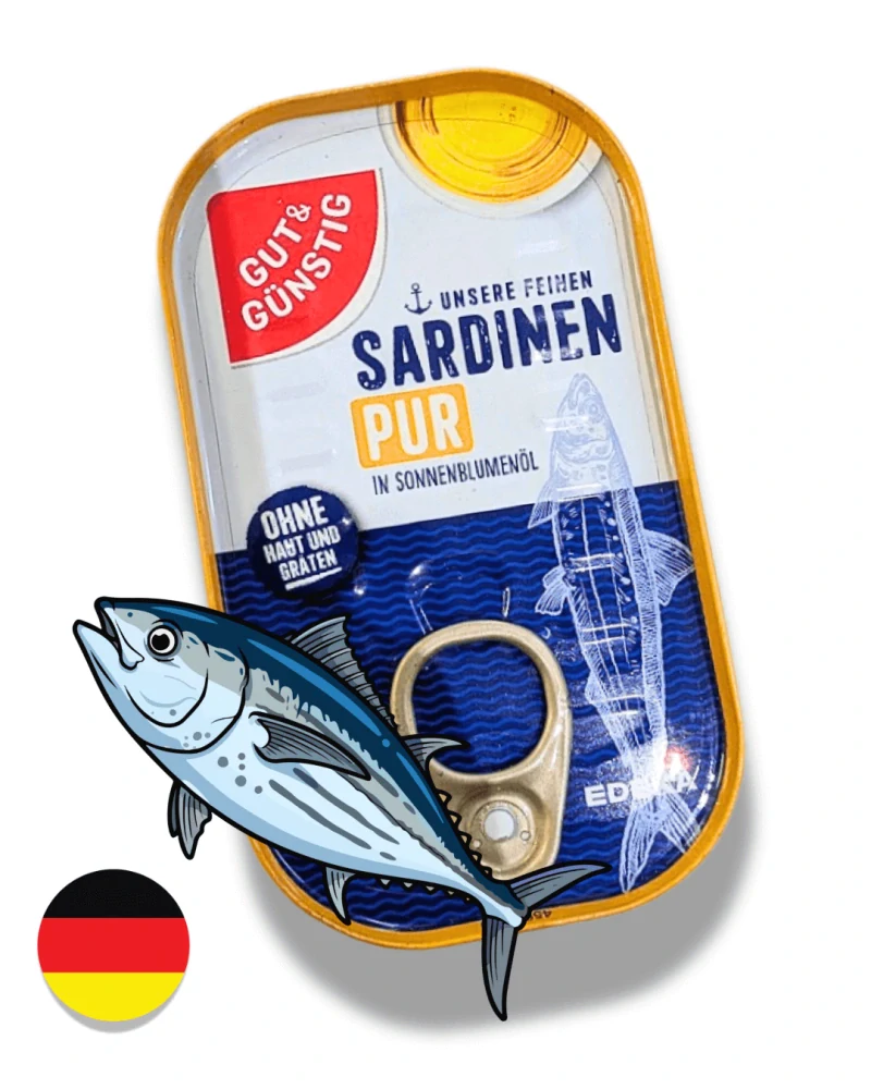 EDEKA Sardinky ve slunečnicovém oleji 125 g