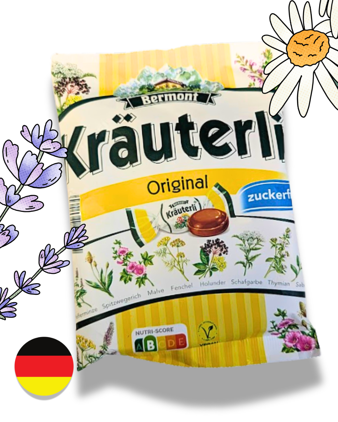 BERMONT KRÄUTERLI –Bylinkové bonbóny 125g