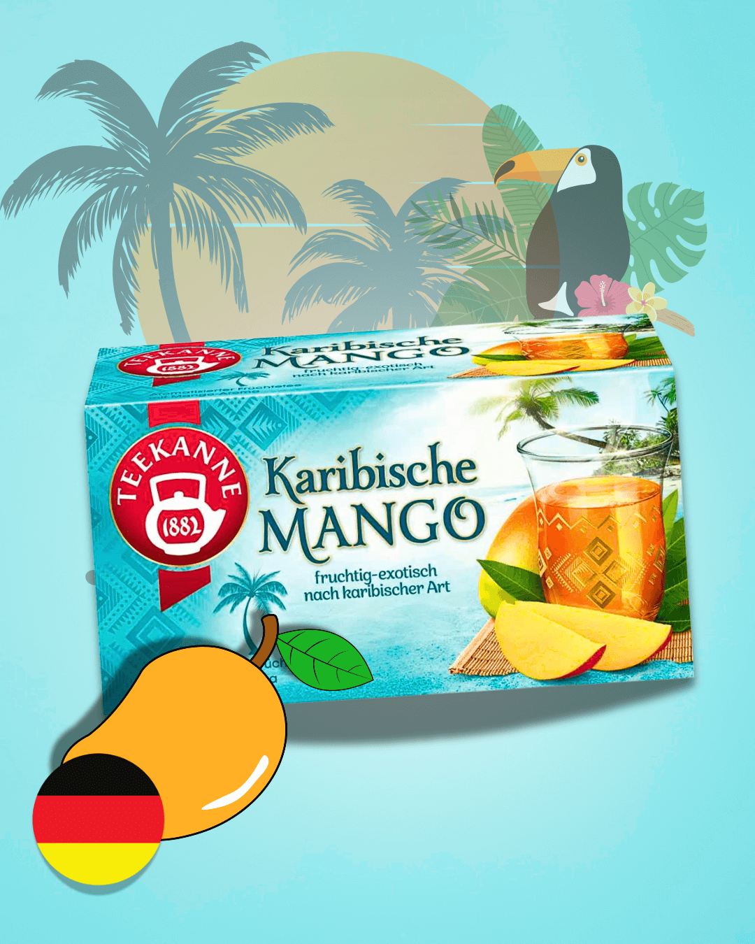 TEEKANNE Karibské mango čaj 45 g