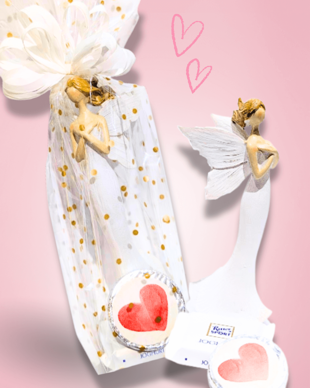 Mini dárkový balíček Ritter sport čokoládky ANDĚL (bílý)
