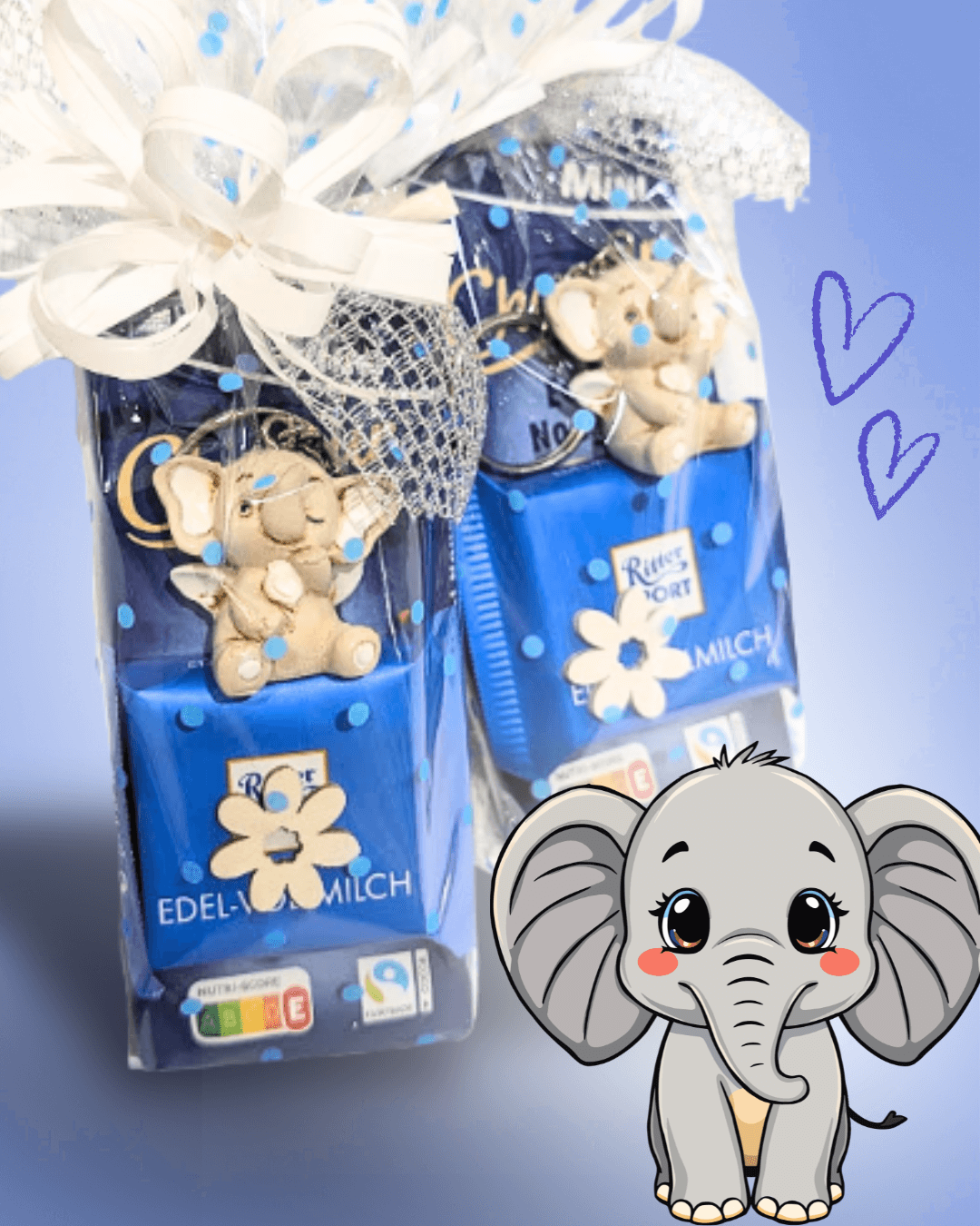Mini balíček sloneček klíčenka
