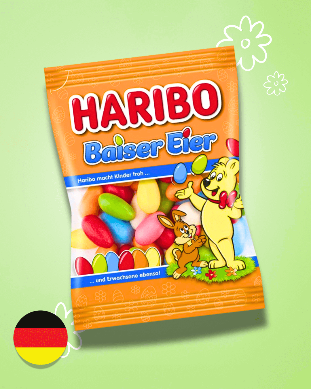 VELIKONOCE HARIBO Baiser Eier Velikonoční vajíčka 175g