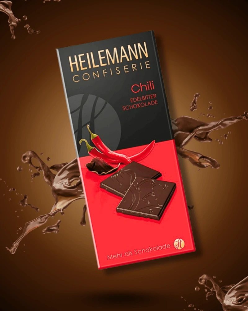 HEILEMANN Hořká čokoláda s čili 80g