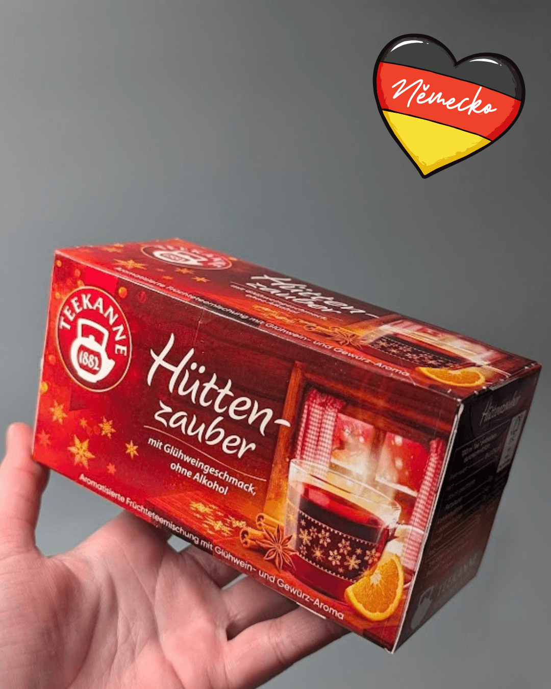 VÁNOCE-Teekanne čaj Hüttenzauber –Vánoční kouzlo v horské chatě (50g)