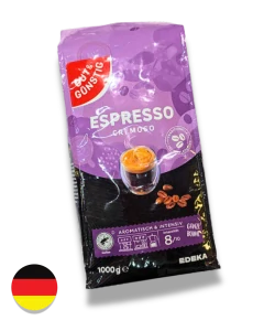 Káva EDEKA Pražená Espresso, 1000g, zrnková