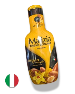 Malizia pěna do koupele a sprchový gel Argan a Vanilla (arganový olej a vanilka) 1000 ml