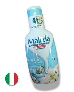 Malizia pěna do koupele a sprchový gel White Musk (bílé pižmo) 1000 ml