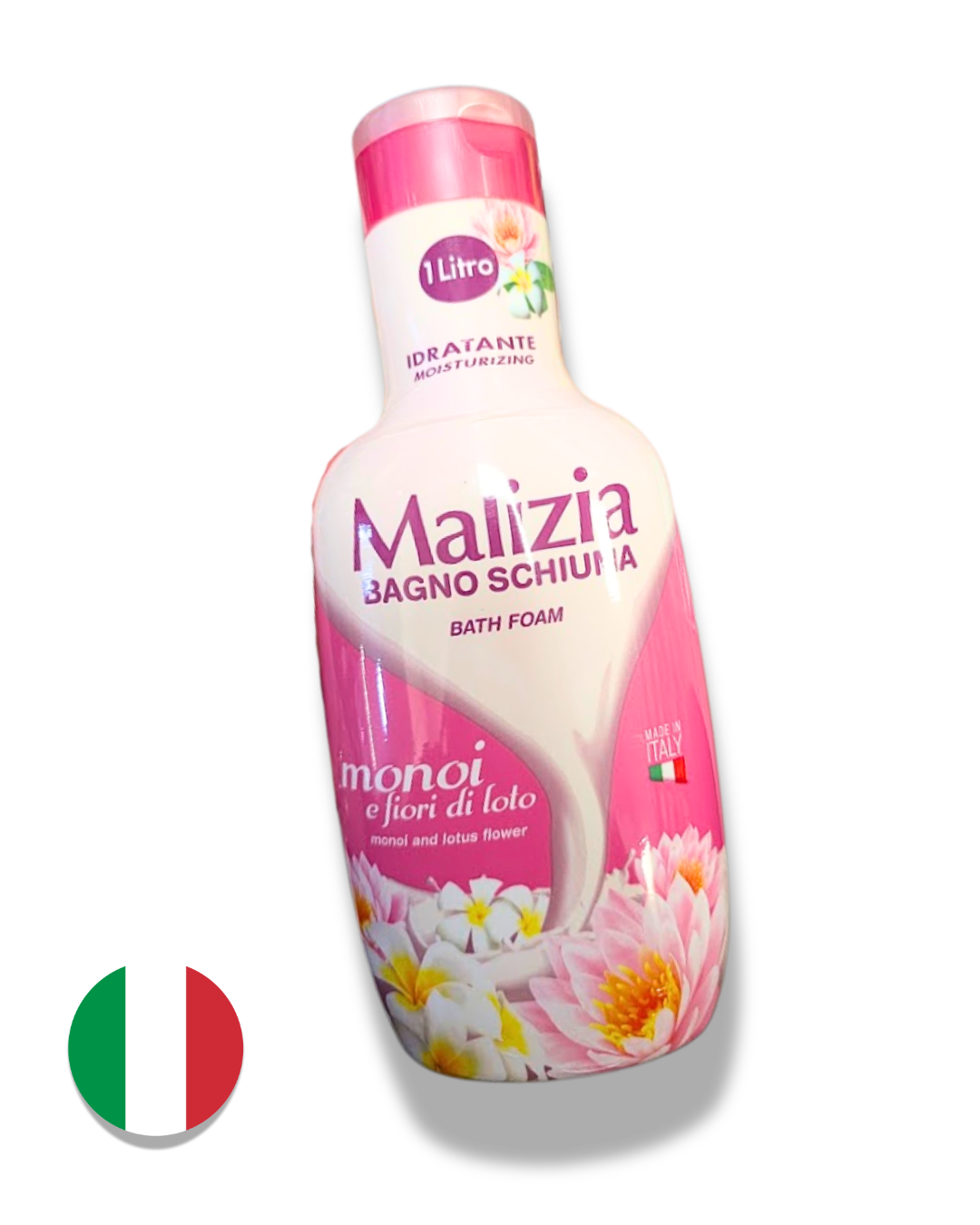Malizia pěna do koupele a sprchový gel Monoi and Lotus Flower (Monoi a lotosový květ) 1000 ml