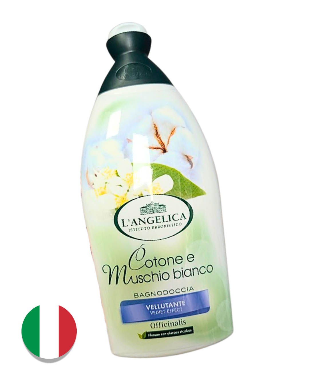 L´Angelica sprchový gel Cotone e Muschio bianco (Bavlna a bílé pižmo) – 500ml