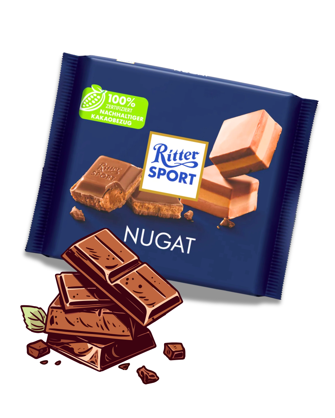 Ritter Sport čokoláda NUGÁT 100 g