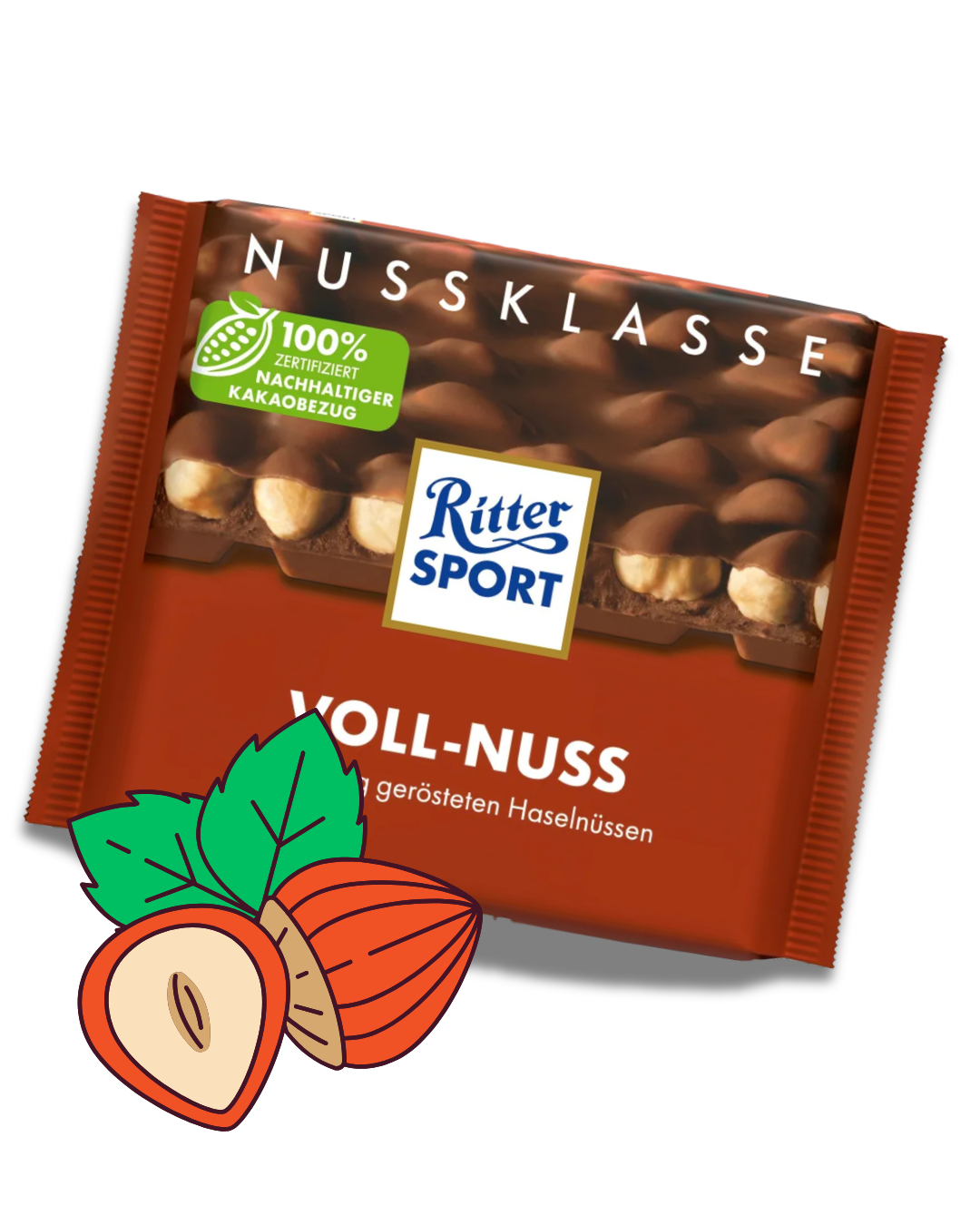 Ritter Sport čokoláda VOLL NUSS 100 g