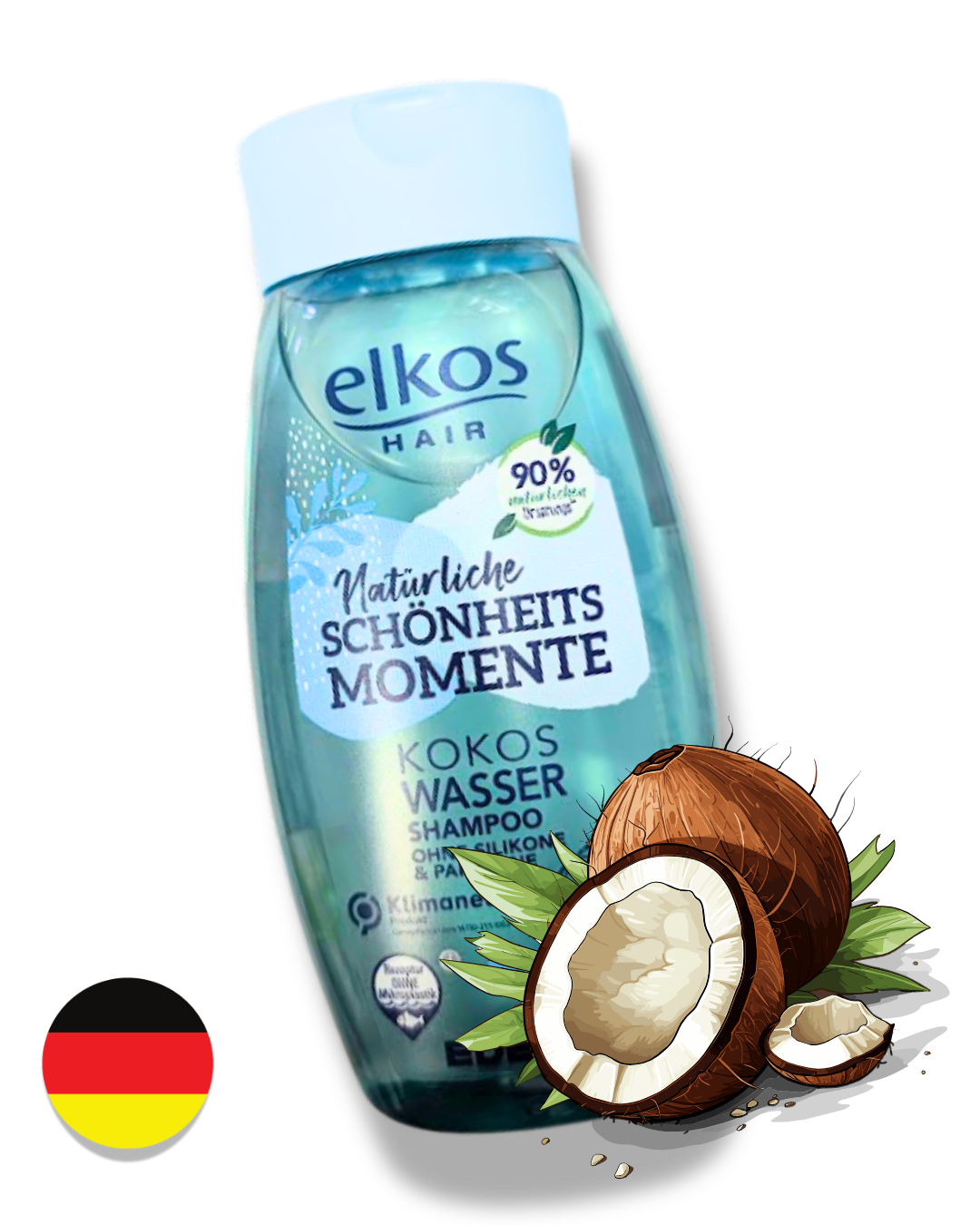 Elkos Professional Repair KOKOSOVÁ VODA – šampon pro poškozené a suché vlasy 250 ml