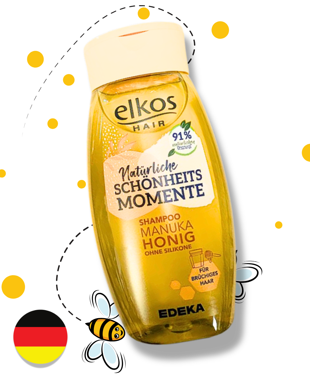 Elkos Premium – šampon MANUKA MED pro poškozené vlasy 250 ml