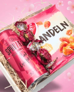 Dárkový balíček mandle s vínem růžový grapefruit