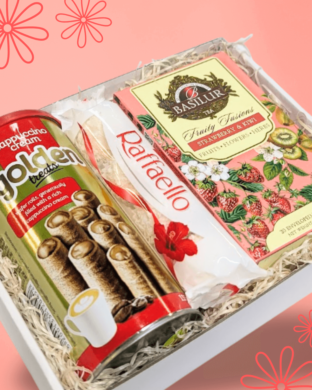 Dárková krabička JAHODA A KIWI s Raffaelem