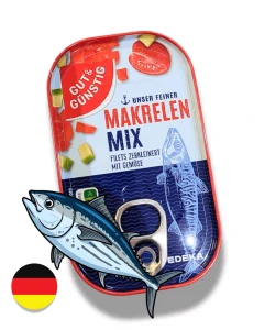 EDEKA Makrelové filety se zeleninou a v rajčatech 120 g