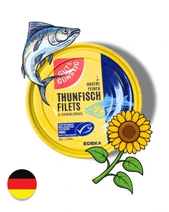 EDEKA Tuňák ve slunečnicovém oleji 195 g