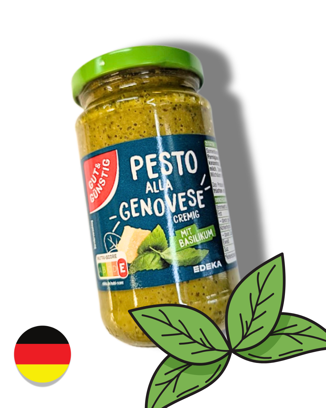 ITÁLIE - EDEKA PESTO ALLA GENOVESE – BAZALKOVÉ cremig 190g