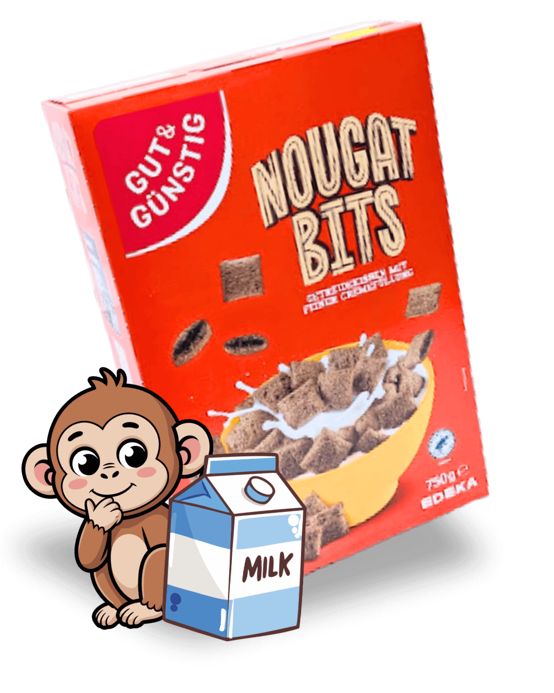 EDEKA Nugátové polštářky NOUGAT BITS 750 g