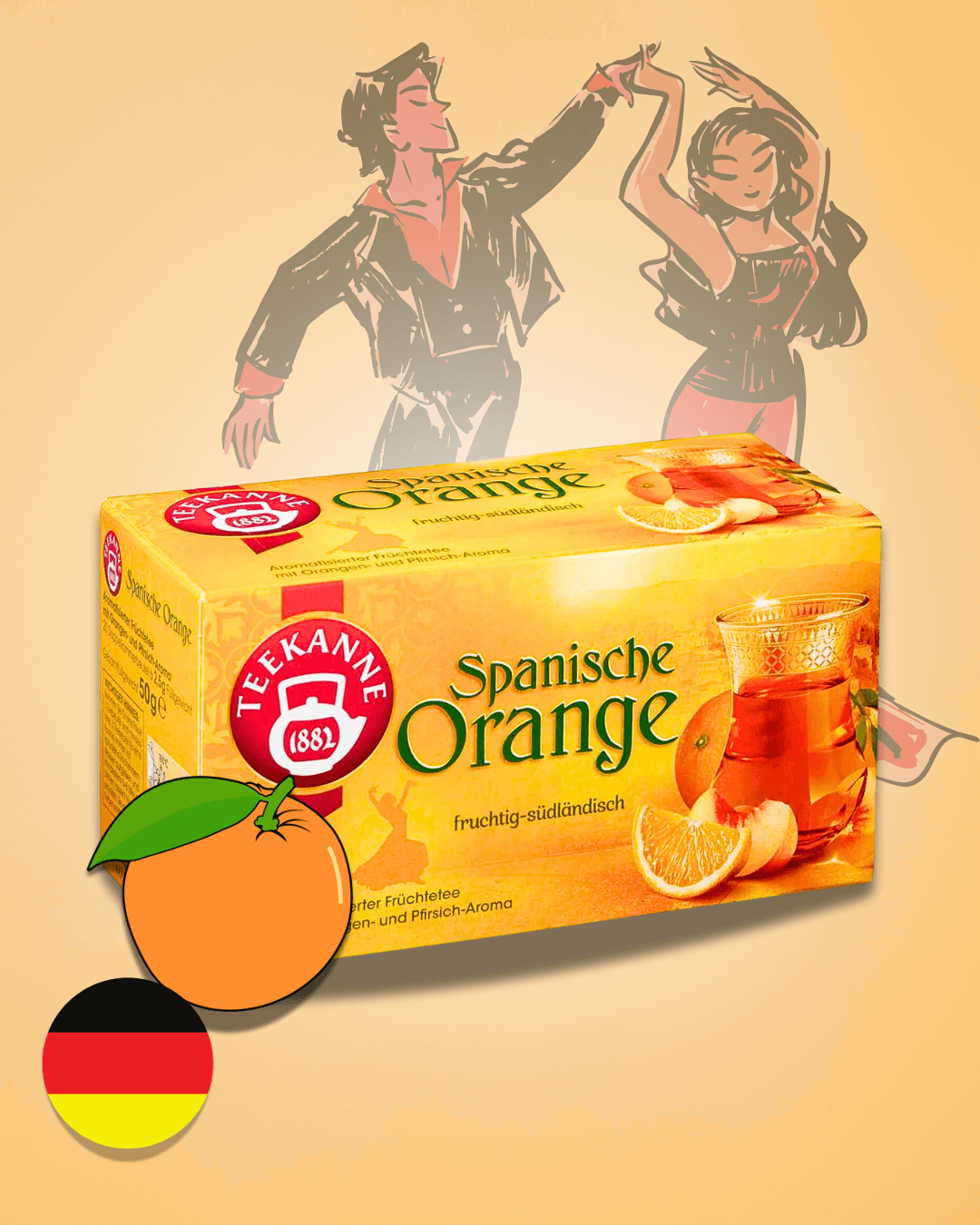 TEEKANNE Španělský pomeranč čaj 50 g