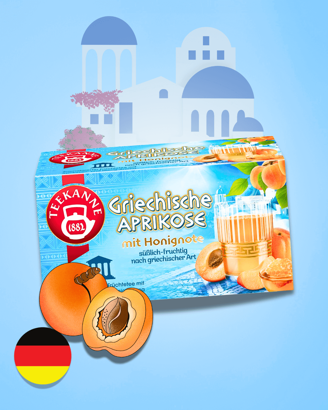 TEEKANNE Řecká meruňka čaj 45 g