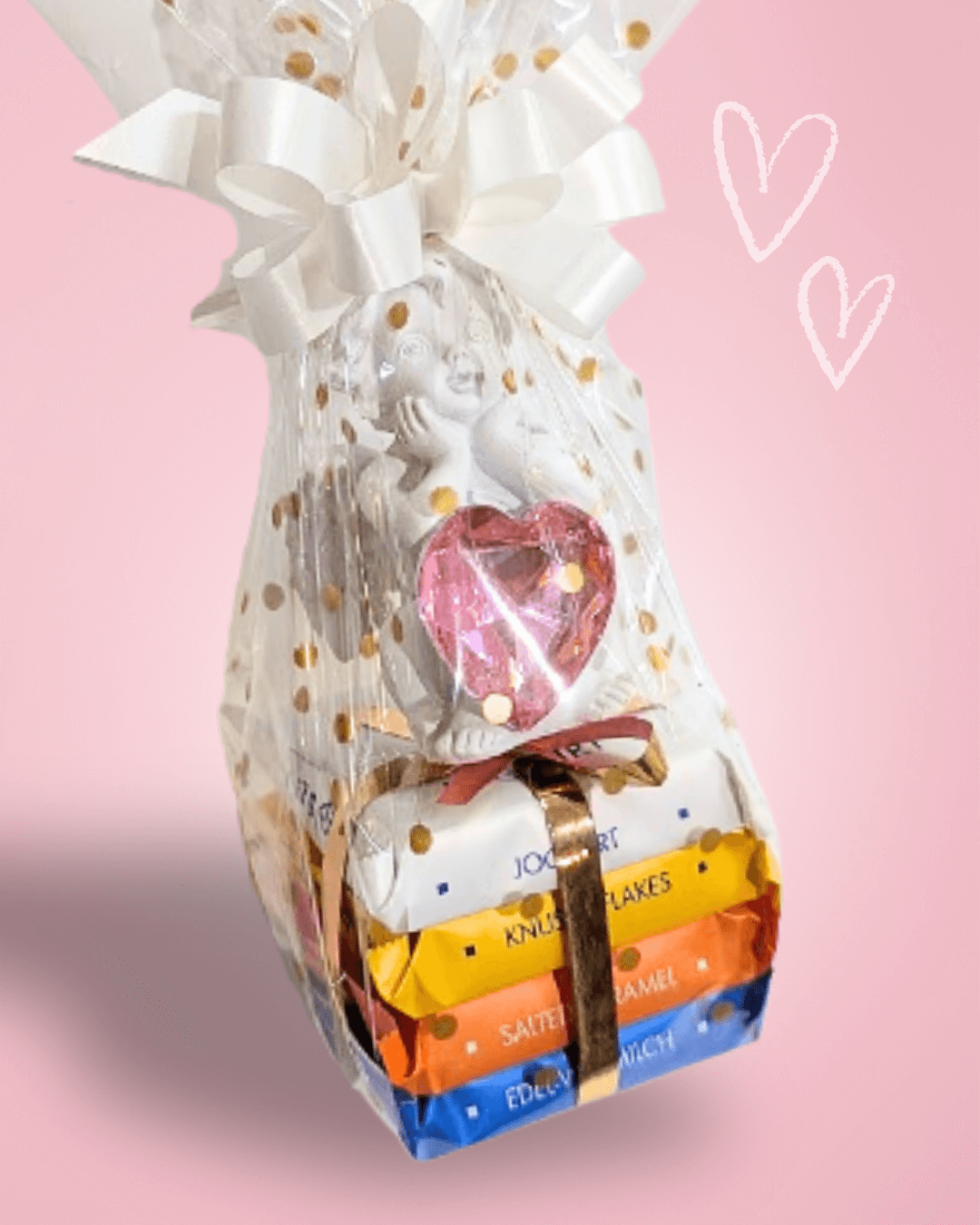 Mini dárkový balíček Ritter sport čokoládky ANDĚL S KAMÍNKEM