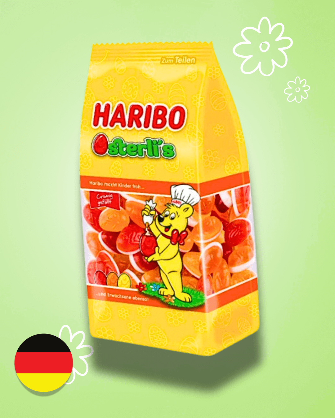 VELIKONOCE HARIBO Osterlis Velikonoční želatinové bonbony XL 250g