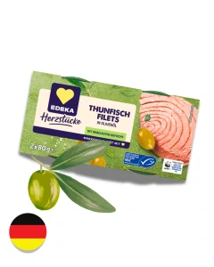ITÁLIE - EDEKA Filety z tuňáka nakrájeného na plátky v olivovém oleji 160 g (2x80g)