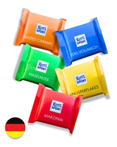 Ritter Sport čokoláda RŮZNÉ DRUHY 16,67 g