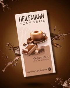 HEILEMANN Mléčná čokoláda s náplní Cappuccino krému 100g
