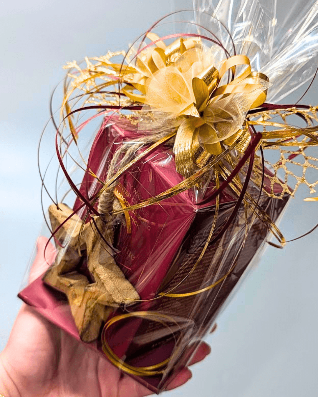 VÁNOCE Dárkový balíček se svíčkou MULLED WINE a HVĚZDIČKA