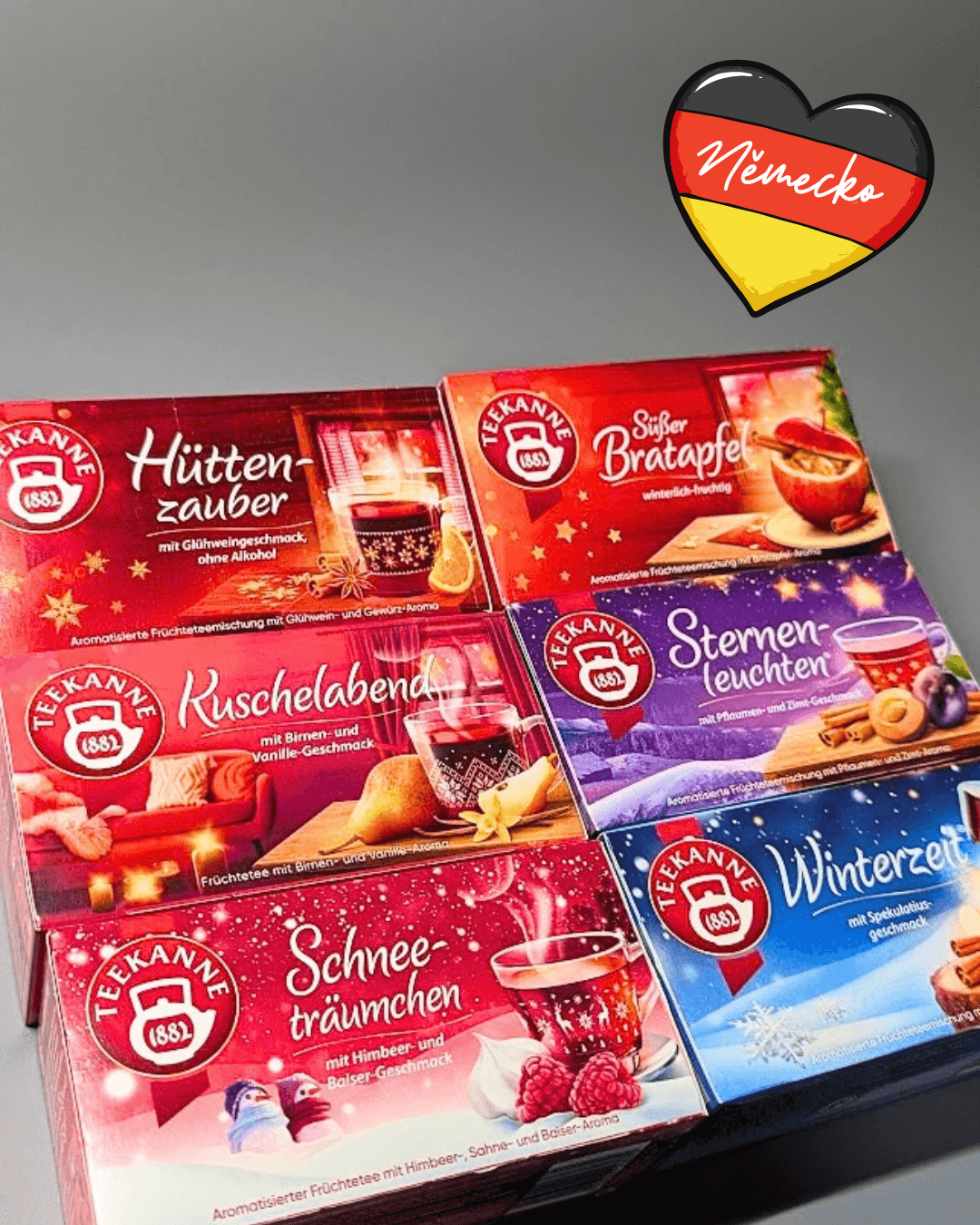 VÁNOCE-Teekanne čaj Schneeträmchen – Sněhové sny (40,5 g)