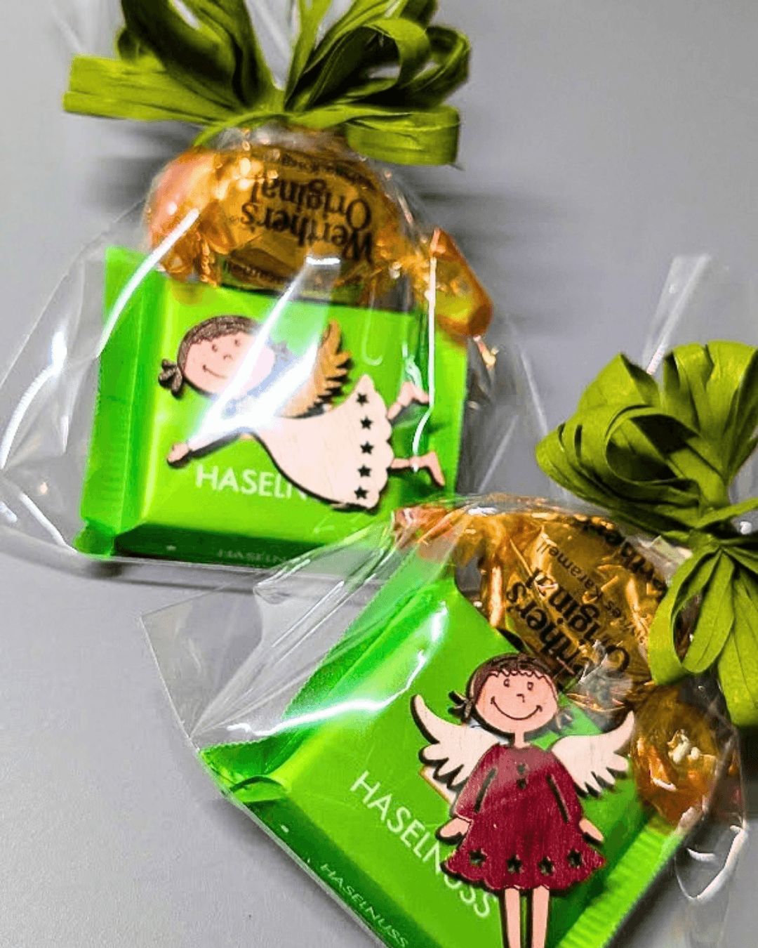 ANDĚLSKÁ-Mini balíček Ritter Sport Andělka (zelený)