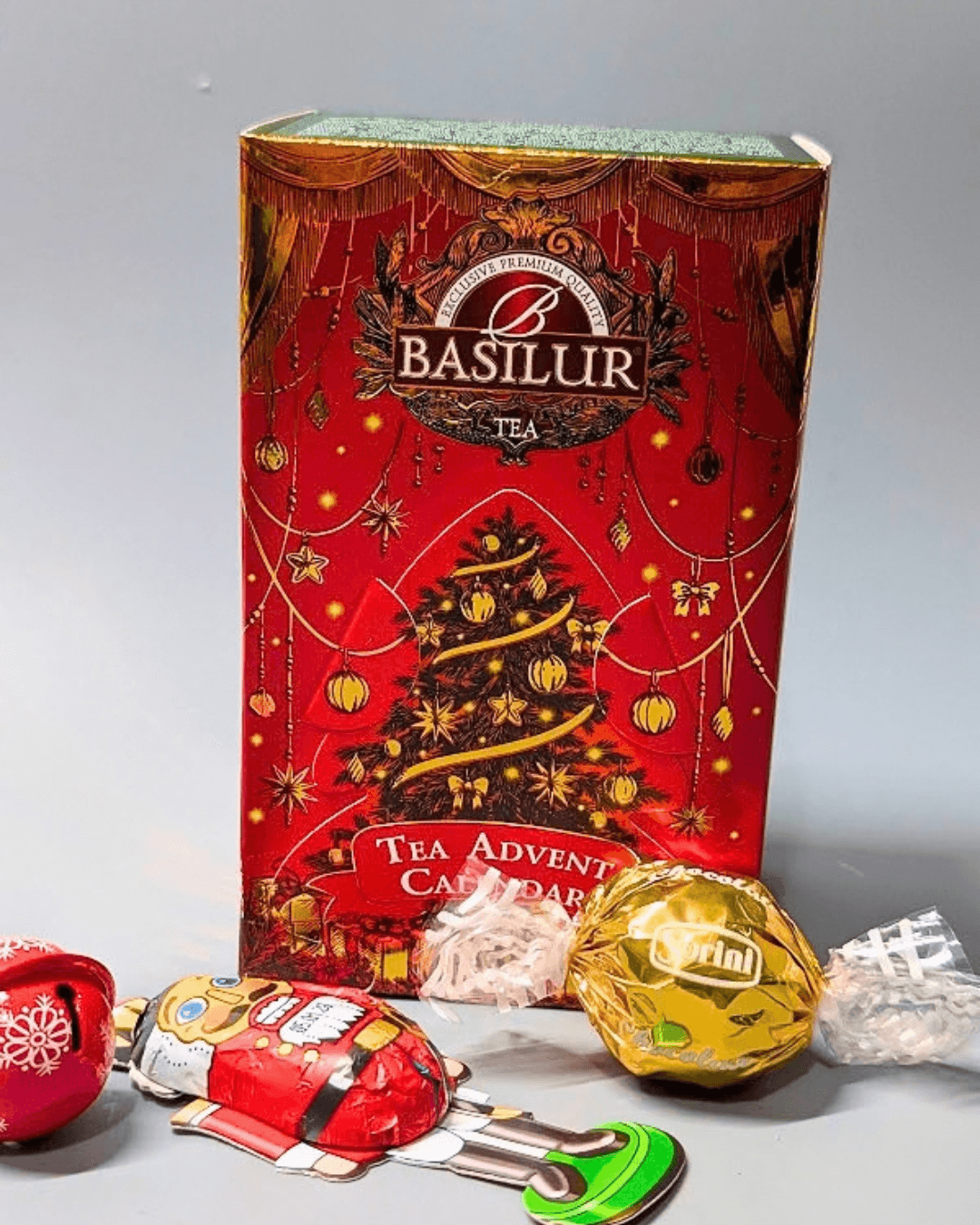 VÁNOCE-BASILUR čaj Adventní kalendář 24 sáčků, 42,4 g