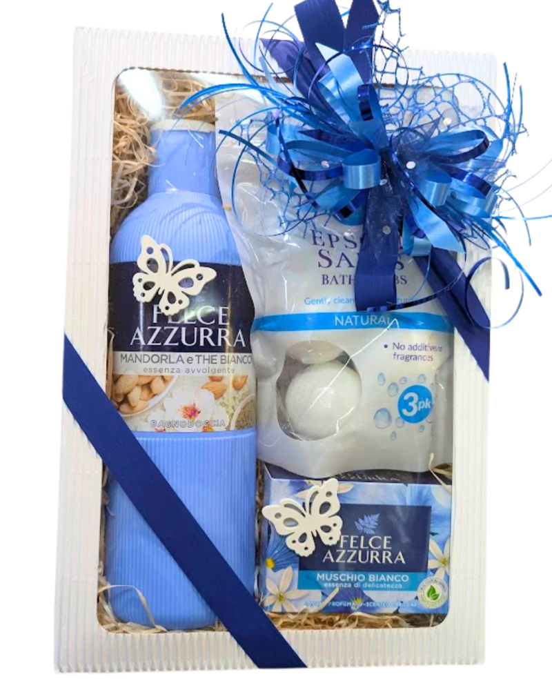 Felce Azzurra tuhé mýdlo Muschio Bianco – 100 g, modré