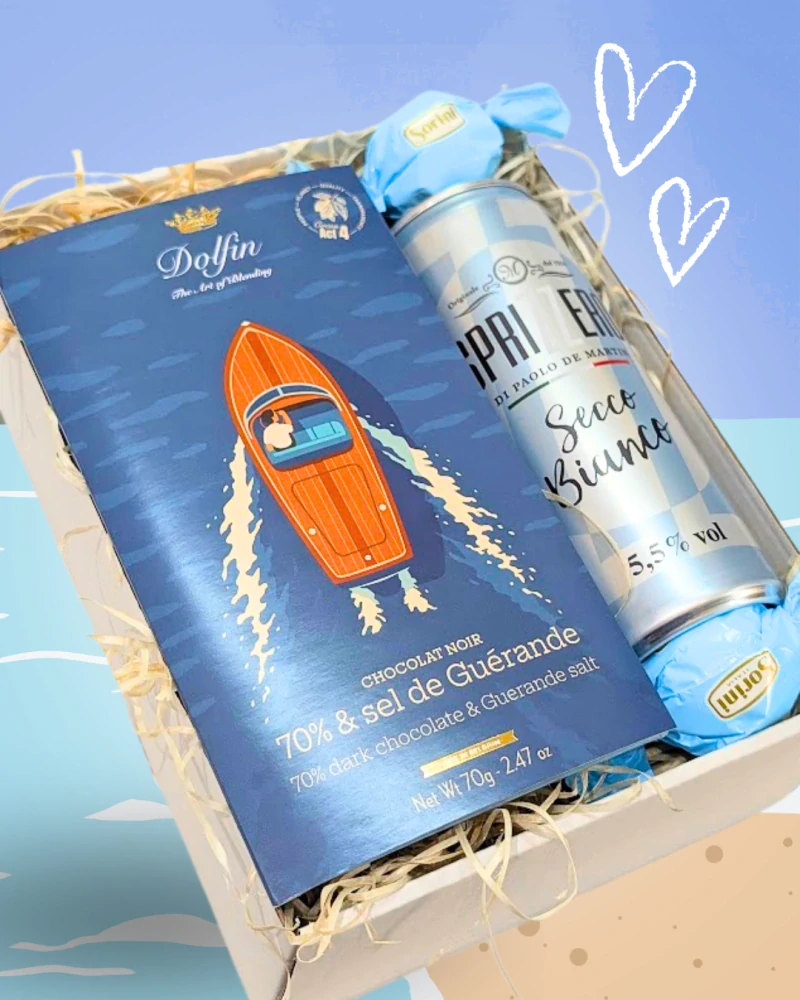 LA DOLCE VITA - DOLFIN hořká čokoláda 70 % s mořskou solí  70 g