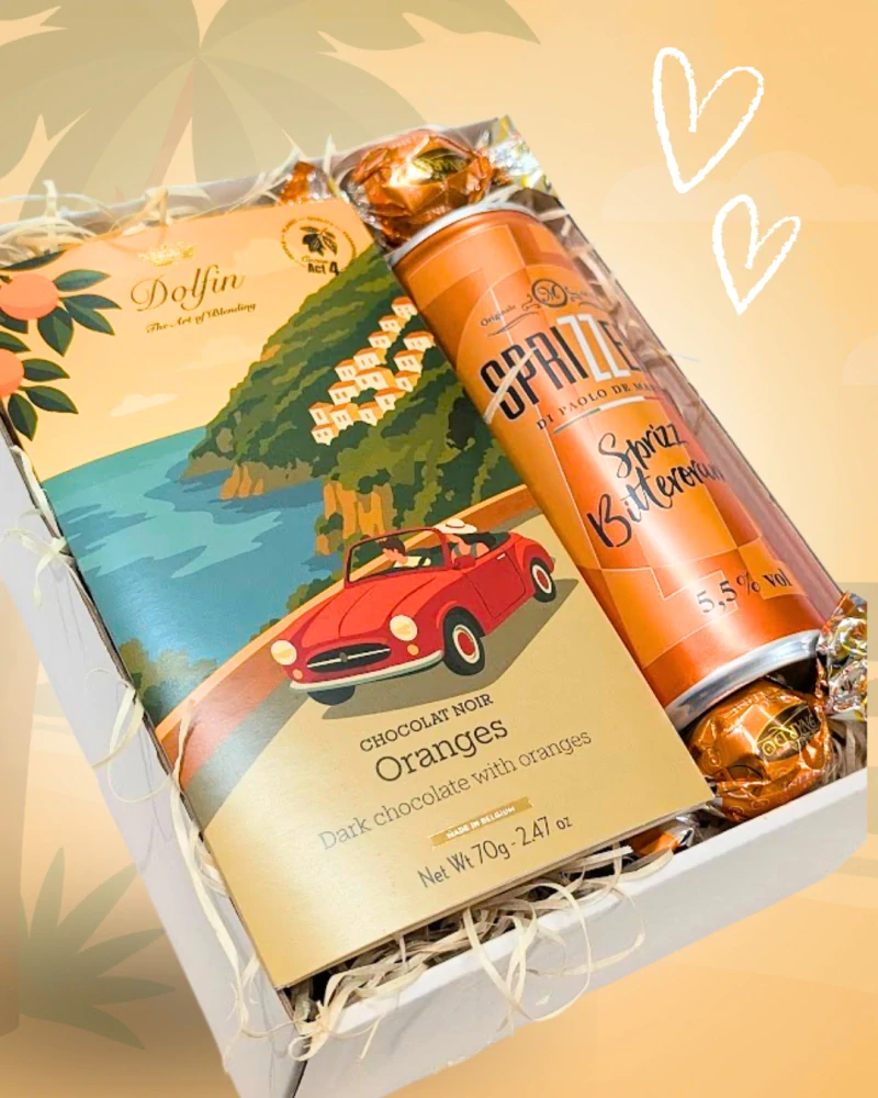LA DOLCE VITA - DOLFIN Hořká čokoláda 60 % s pomerančovou kůrou 70 g