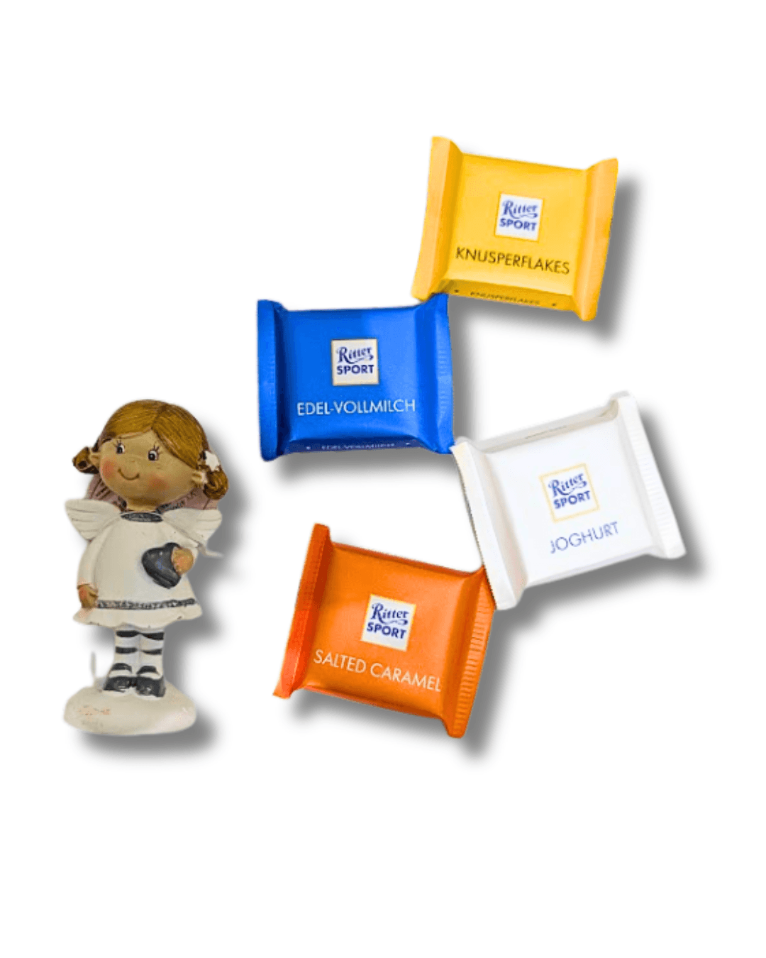 Mini dárkový balíček Ritter sport čokoládky ANDĚLKA VIKTORKA
