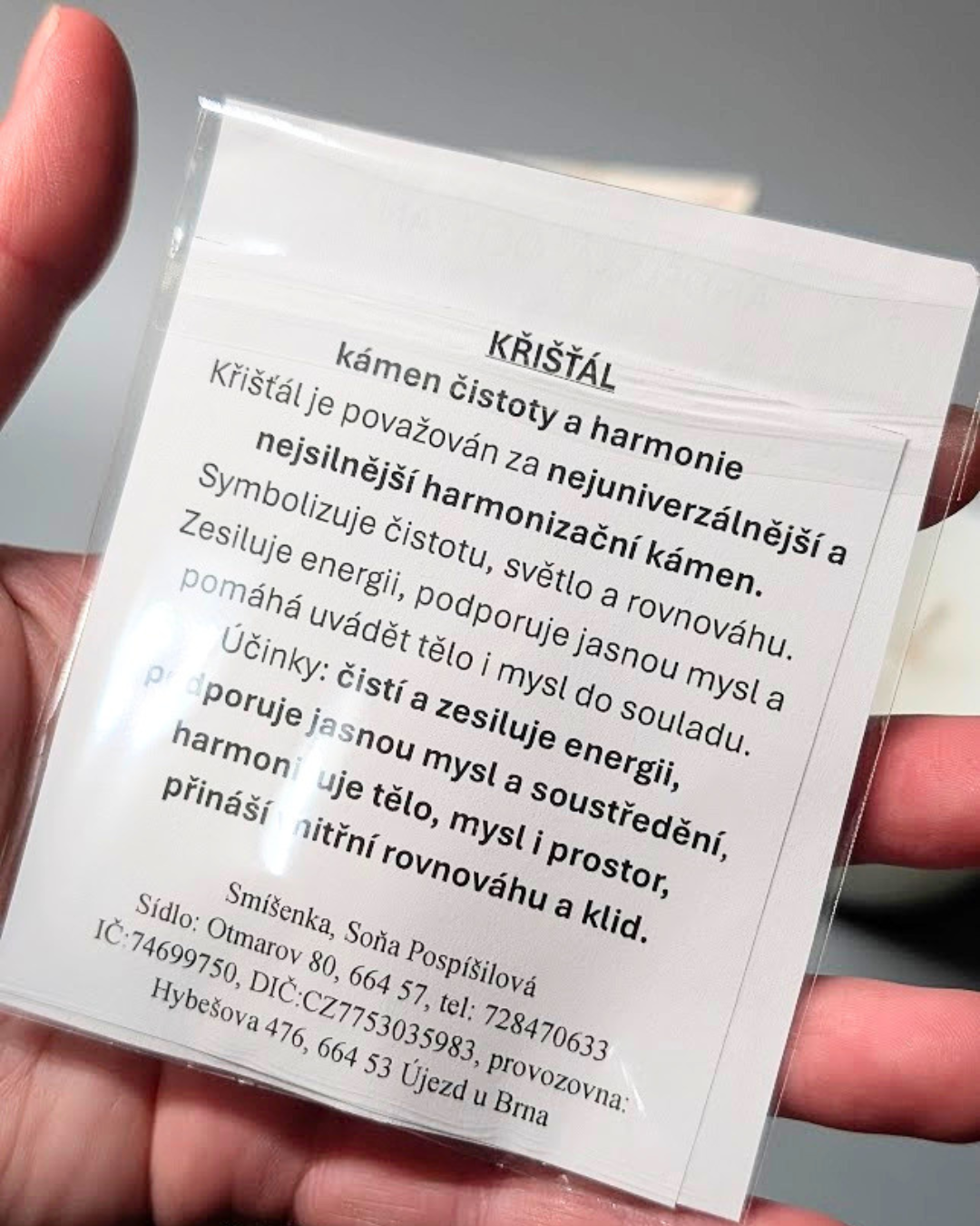 ANDĚLSKÁ - Dárkový balíček s ANDĚLSKOU svíčkou a KŘIŠŤÁLEM
