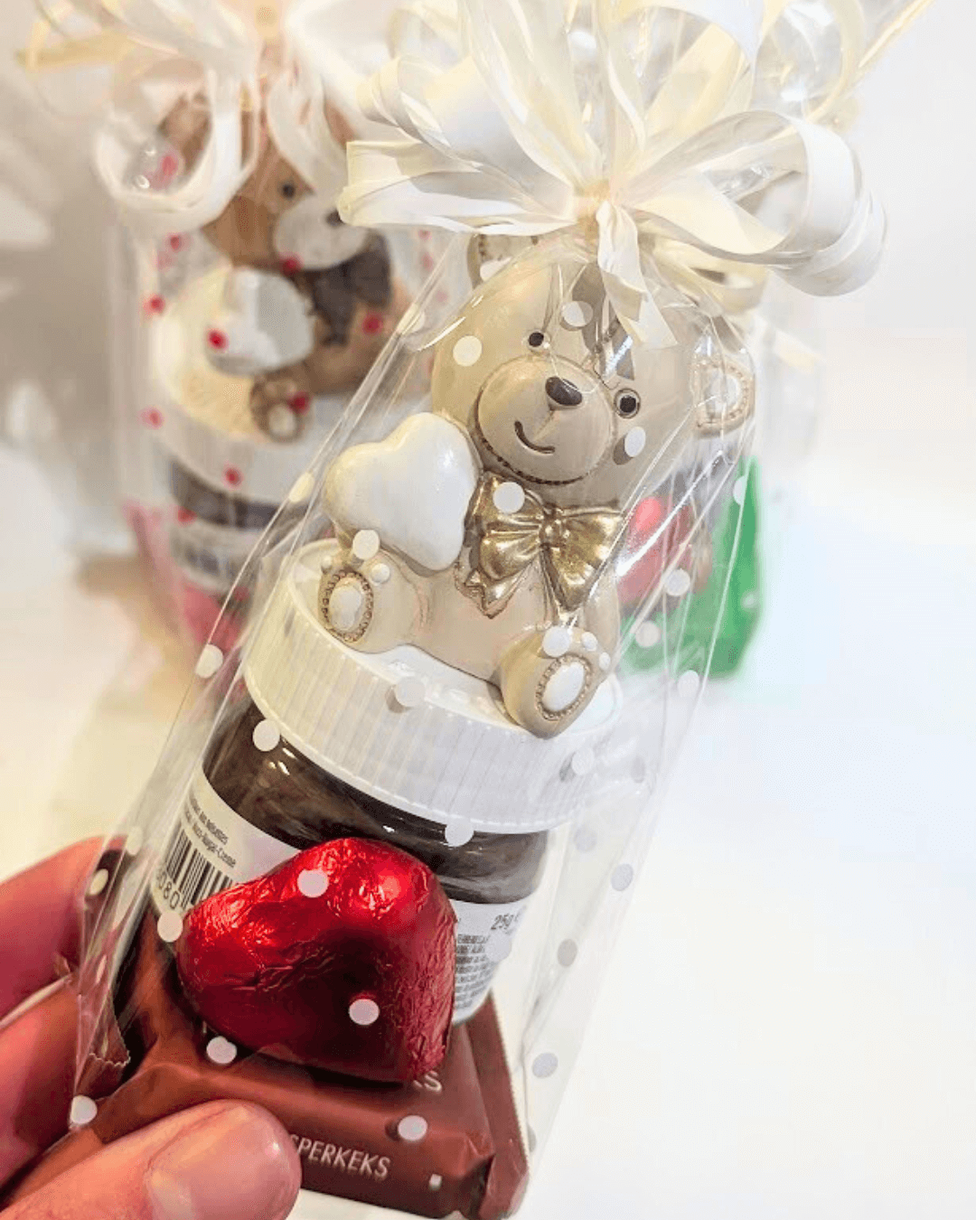 MEDVÍDCI - Dárkový balíček mini nutella a medvídek