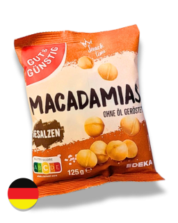 OŘÍŠKY - EDEKA Makadamové ořechy pražené 125 g