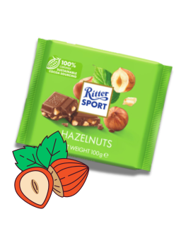 Ritter Sport čokoláda HASELNUSS 100 g